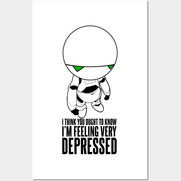 Marvin Depressed Wall Art by Meta Cortex